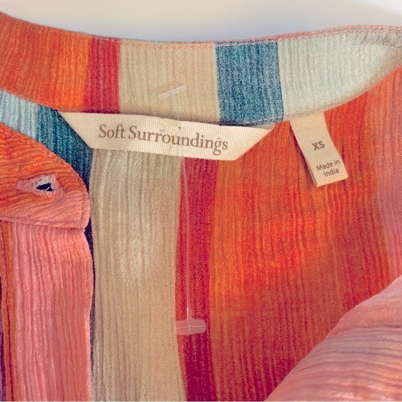 Soft Surroundings Icon Stripe Aruba Caftan Dress Size XS - Picture 10 of 10